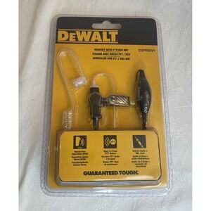 DeWalt DXFRSSV1 Headset with PTT/Vox Mic For Walkie Talkies NEW IN BOX